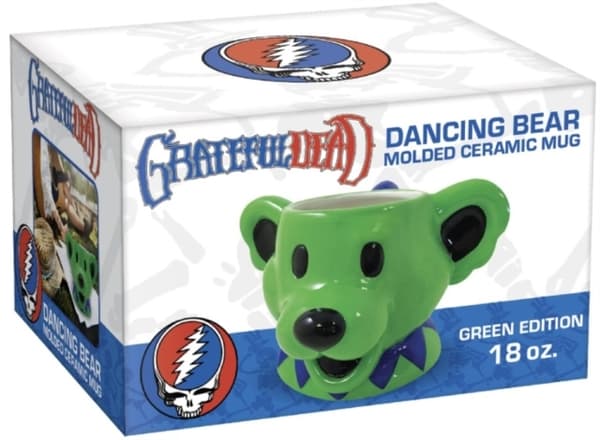 Shaped Mug: Grateful Dead - Dancing Bear Molded Head Ceramic Mug (Green)