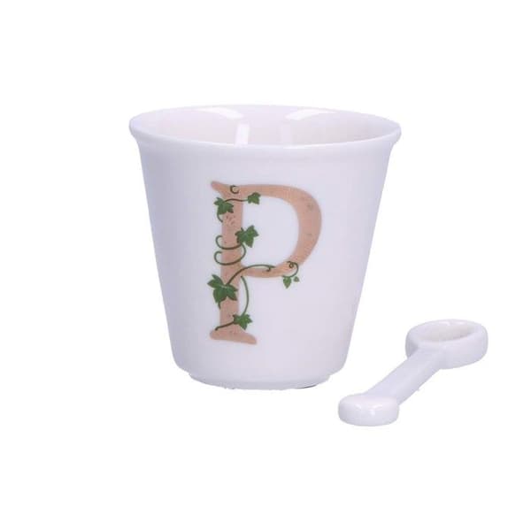 La Porcellana Bianca kopp med sked 75 ml modell pP00450015P