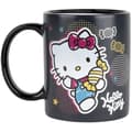 Miniatyrbild 1 av 2: Termisk reaktiv mugg - KONIX - Hello Kitty - 320 ml - Godismotiv - Svart