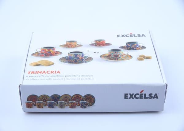 Set om 6 koppar + kaffeskålar "Trinacria" R-64918