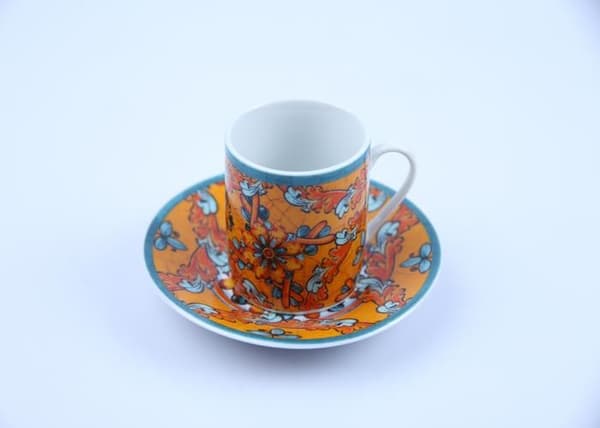 Set om 6 koppar + kaffeskålar "Trinacria" R-64918