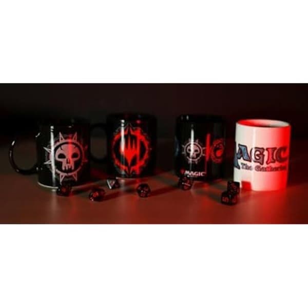 Mugg - KONIX - Magic The Gathering - Keramik - 320 ml - Vintage design - Vit