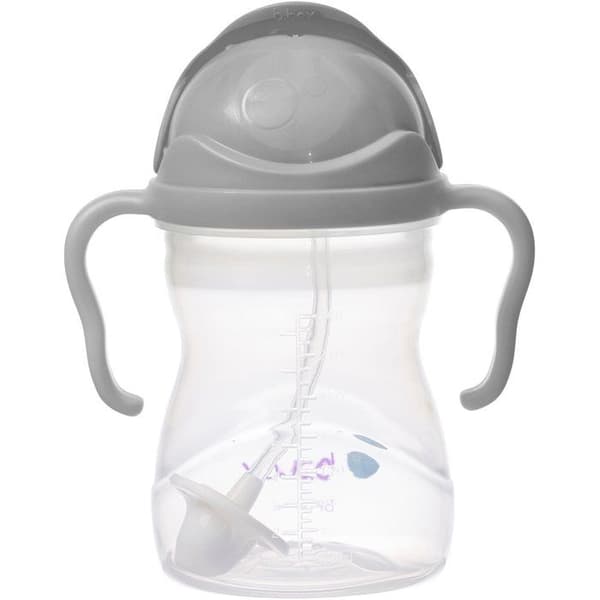 B.Box mugg med sugrör grå 240 ml