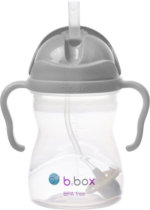B.Box mugg med sugrör grå 240 ml