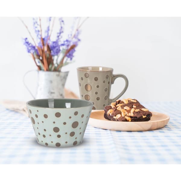 Te- och kaffekopp La Mediterránea Lunas 220 ml Måne (24 antal)