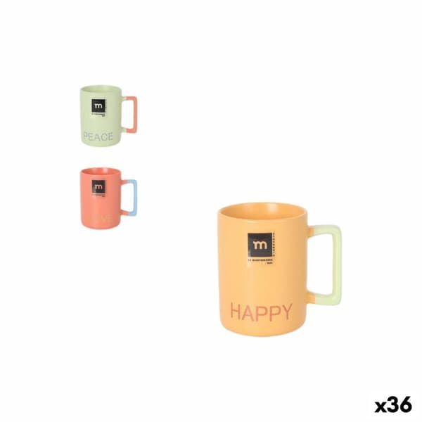 Te- og kaffekop La Mediterránea Love & Peace 90 ml (36 Enheder)