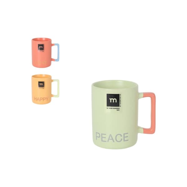 Te- och kaffekopp La Mediterránea Love & Peace 180 ml (36 antal)