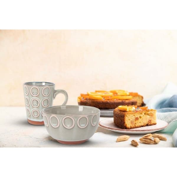 Puodelis La Mediterránea Almudena Harmaa 90 ml (36 Osaa)