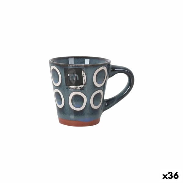 Puodelis La Mediterránea Almudena Sininen 90 ml (36 Osaa)