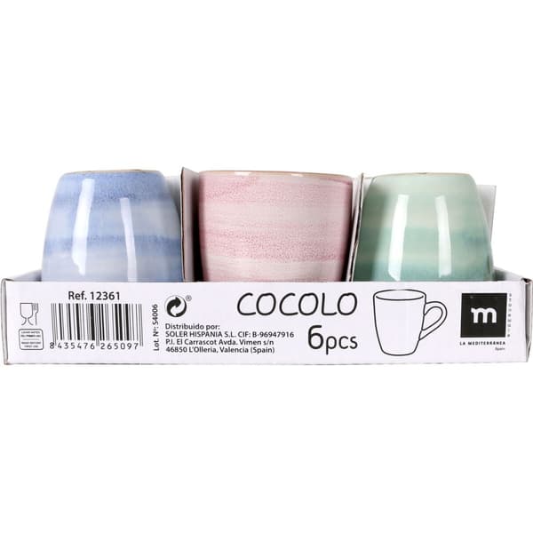 Te- och kaffekopp La Mediterránea Cocolo 90 ml (36 antal)