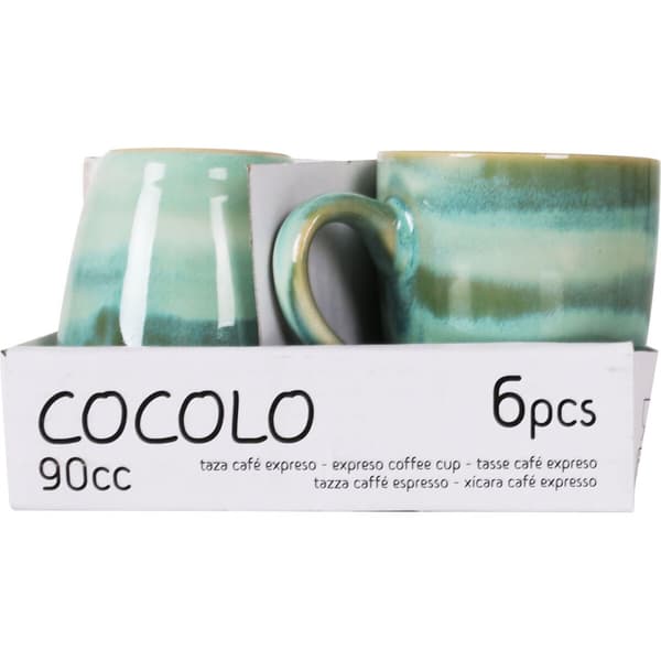 Tee- ja kahvikuppi La Mediterránea Cocolo 90 ml (36 Osaa)