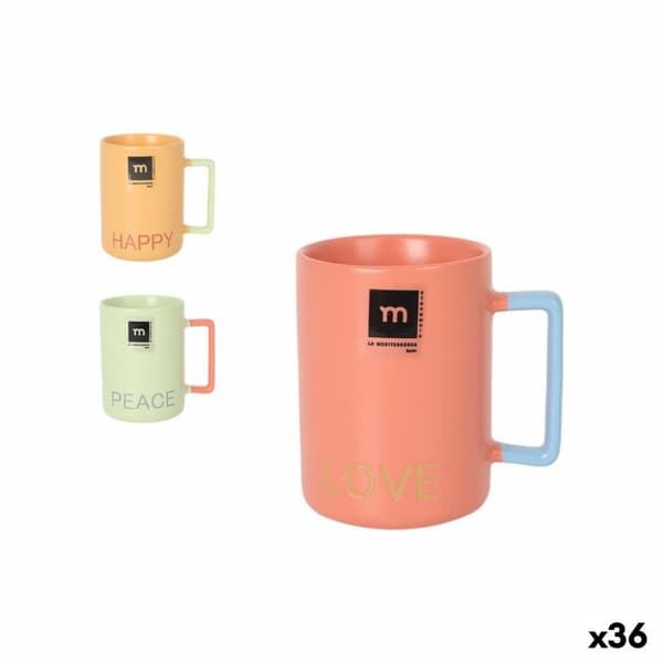 Skodelica La Mediterránea Love&peace 340 ml (36 Enheder)