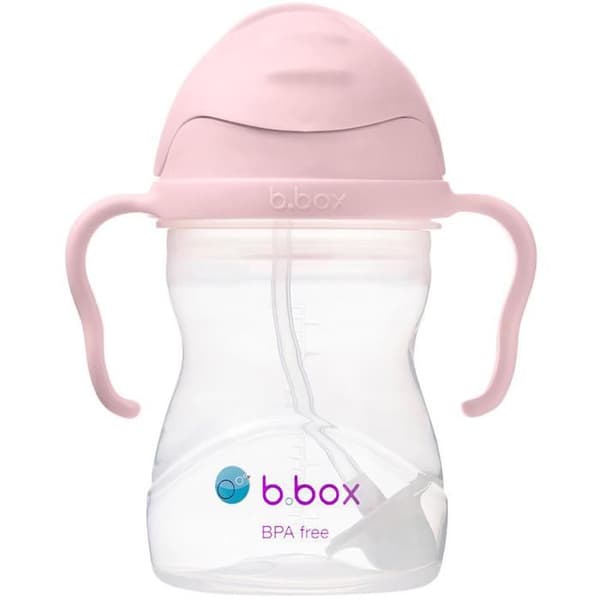 B.Box Mug med sugrör Gelato rosa 240 ml