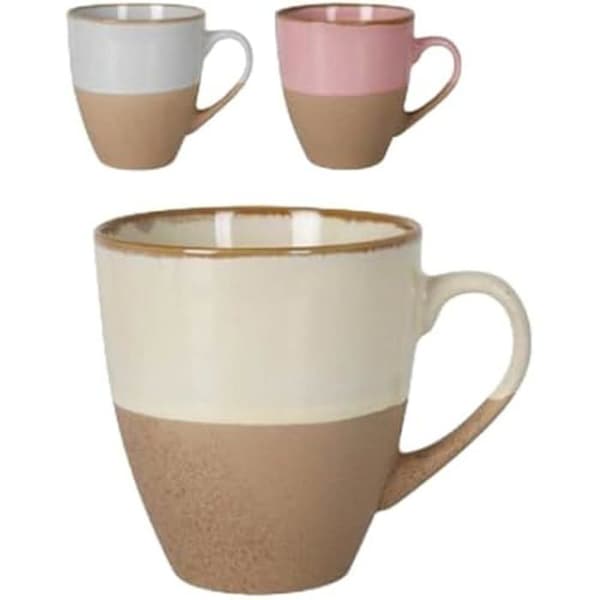 Mugg - LA MEDITERRÁNEA - Anelo - 550 ml - Keramik - Flerfärgad - 24 enheter