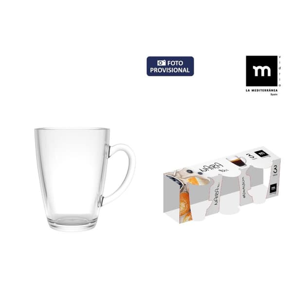 Set med kopper La Mediterránea Naira 3 Dele (24 enheder)