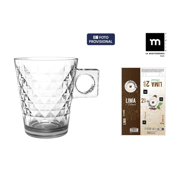Set med kopper La Mediterránea Lima diamond 2 Dele (36 Enheder)