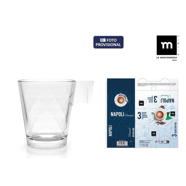 Koppset La Mediterránea Napoli diamond 3 Delar (24 antal)