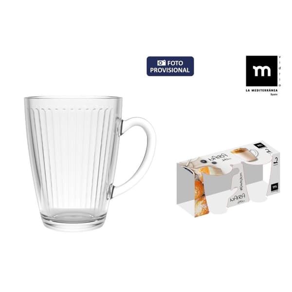 Set med kopper La Mediterránea Naira 2 Dele (36 Enheder)