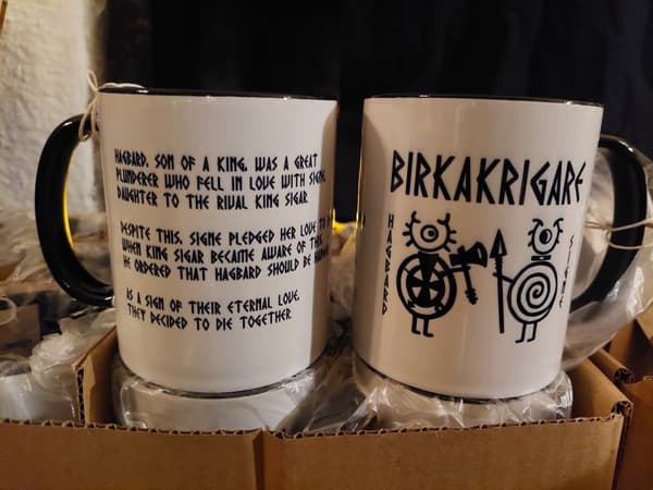 Mug: Birkakrigare - Hagbard & Signe - Viking Art Collection