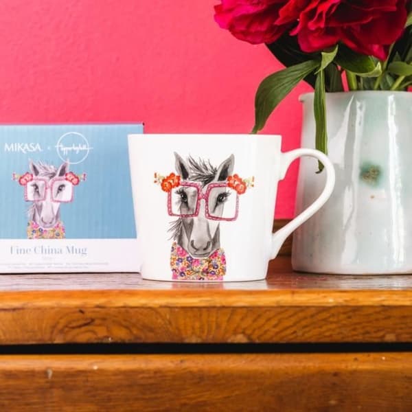 Tipperleyhill Tasse i porslin med hästtryck 380 ml - Mikasa