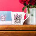 Miniatyrbild 2 av 2: Tipperleyhill Tasse i porslin med katttryck, 380 ml - Mikasa