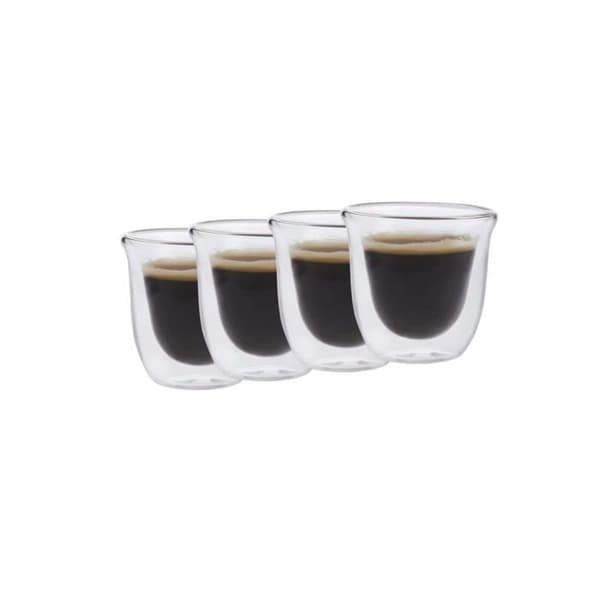 Mugg - kopp - mazagran La cafetiere - LCDWJESPRES4PC - Jack Set med 4 dubbelväggiga espressokoppar