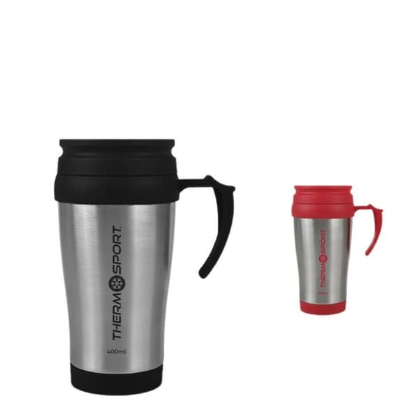 Termoskuppi kannella ThermoSport Travel Punainen 400 ml (12 osaa)