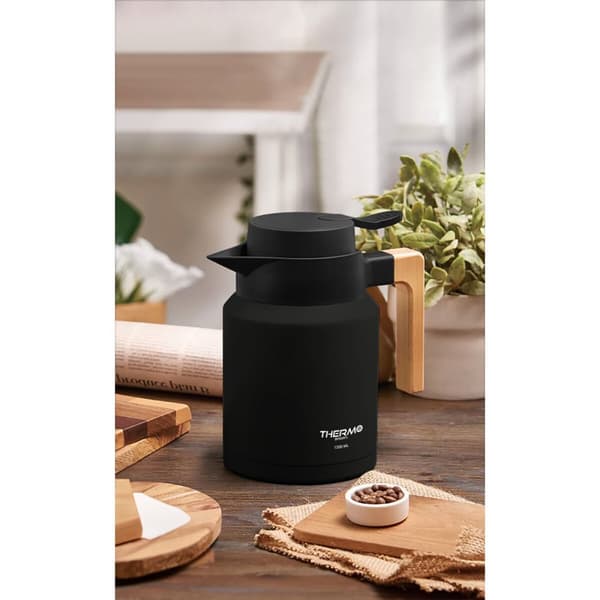Termoskannu ThermoSport Musta 1,2 L (4 osaa)