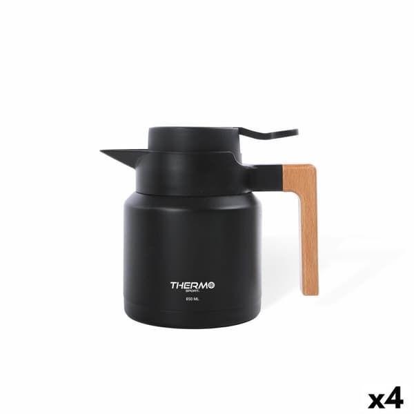 Termoskannu ThermoSport Musta 850 ml (4 osaa)