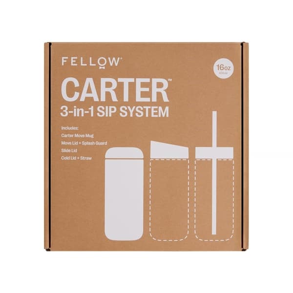 Fellow Carter termokrussæt + 3 låg hvid mat 473 ml