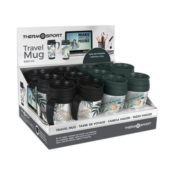 Termosmugg med lock ThermoSport 400 ml 0,4 l (12 antal)