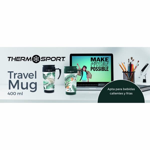Termosmugg med lock ThermoSport 400 ml 0,4 l (12 antal)