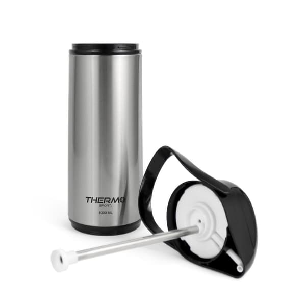 Termos ThermoSport Silvrig 1 L (6 antal)