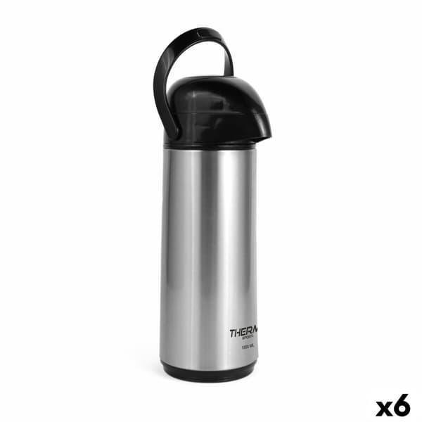 Termos ThermoSport Silvrig 1 L (6 antal)