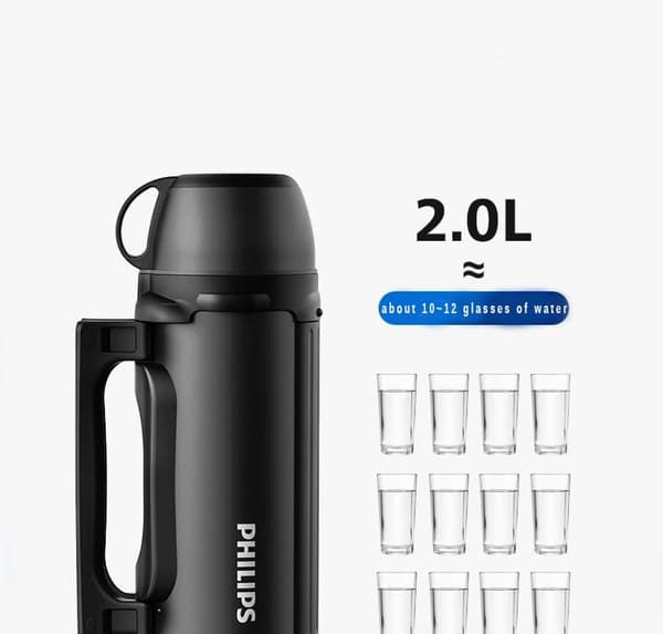 Philips termokande i rustfrit stål AWP2625BK 2,0 liter