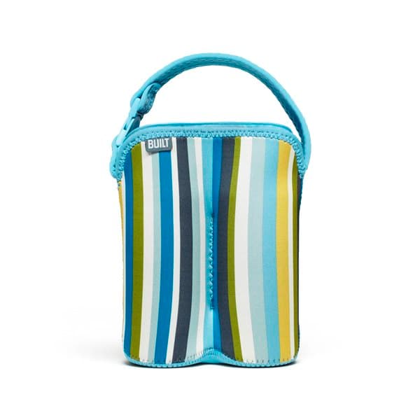 BUILTBottleBuddyTwoBottleTotemedhållare(BabyBlueStripe)