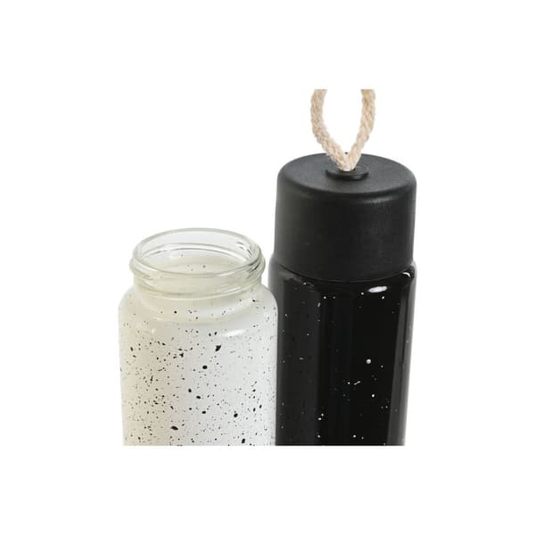 Termospullo Home ESPRIT Valkoinen Musta 350 ml (2 osaa)