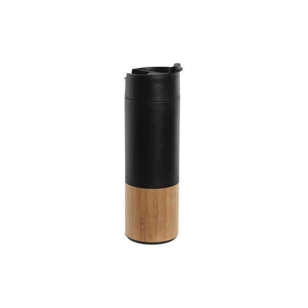 Termos Home ESPRIT Svart Naturell 400 ml