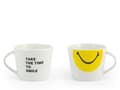 Miniatyrbild 3 av 4: Hem - 7274260 - Smiley Set med 6 porslinskaffekoppar, cc100, dekorerade, blandade färger, modernt och elegant