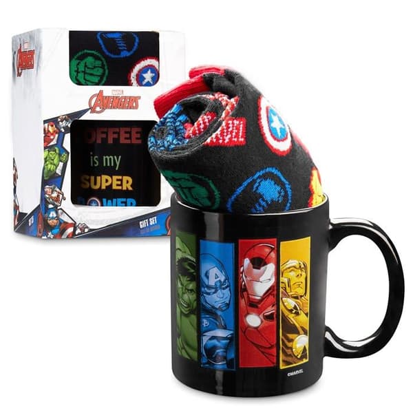 Mugg - kopp - mazagran Marvel Mugg Avengers presentmugg för män och strumpor