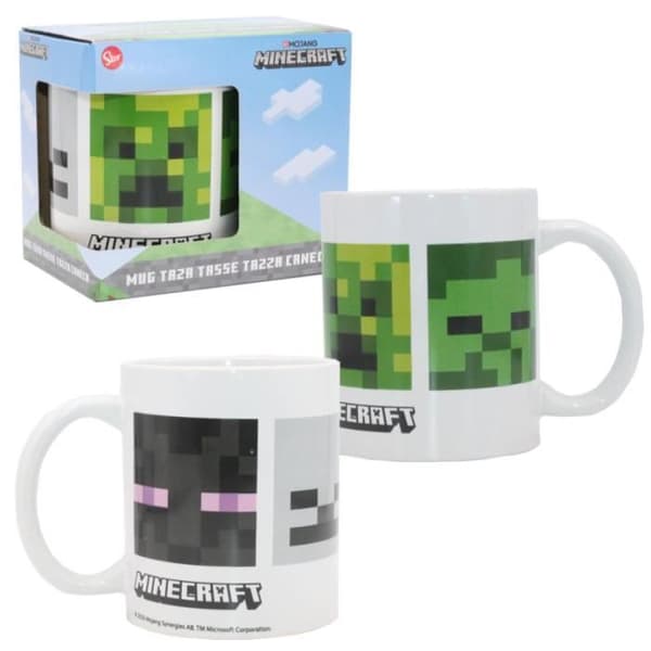 Mugg - Minecraft - 325 ml - Keramik - Tål diskmaskin - Barn