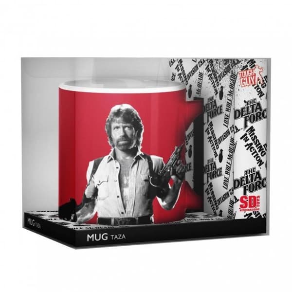 Mugg - SD leksaker - Chuck Norris - Vi ses i helvetet - Porslin - Diskmaskinvänlig