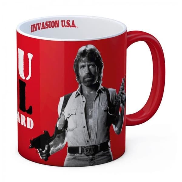 Mugg - SD leksaker - Chuck Norris - Vi ses i helvetet - Porslin - Diskmaskinvänlig