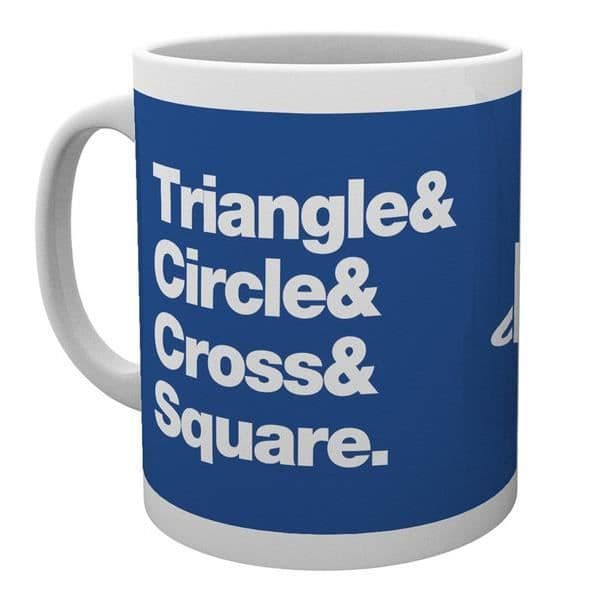Playstation Circle Square Cross Triangle Mug
