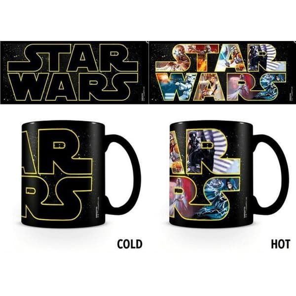 Thermoreactive Mug Star Wars Characters Logo Pause Canap Noir