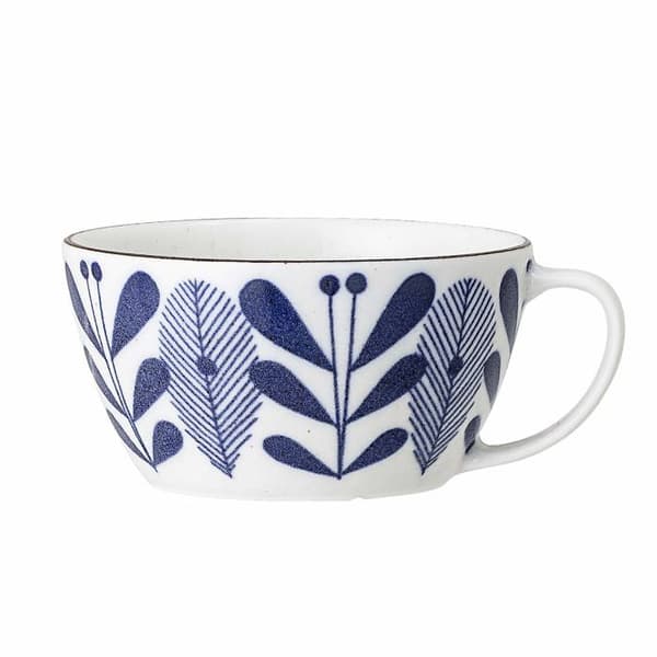 Mugg - kopp - mazagran Bloomingville - 82047846 - Camellia kopp, blå, porslin