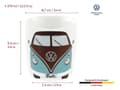 Miniatyrbild 3 av 4: Brisa - BUTA10 - VW Volkswagen Collection Stor keramisk mugg för kaffe, te och cappuccino (Avant Bus/Petroleum - Brun)