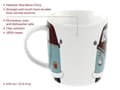 Miniatyrbild 2 av 4: Brisa - BUTA10 - VW Volkswagen Collection Stor keramisk mugg för kaffe, te och cappuccino (Avant Bus/Petroleum - Brun)