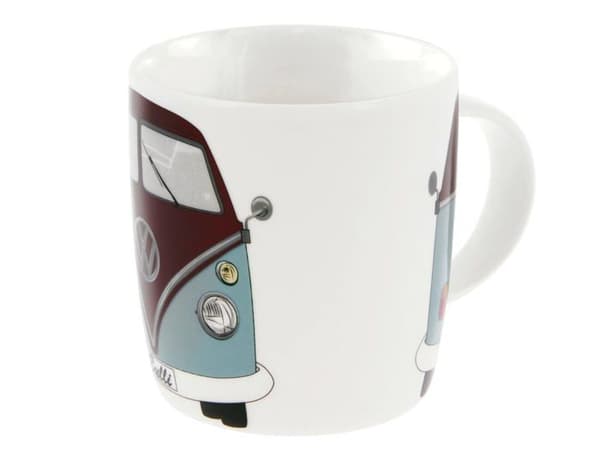 Brisa - BUTA10 - VW Volkswagen Collection Stor keramisk mugg för kaffe, te och cappuccino (Avant Bus/Petroleum - Brun)