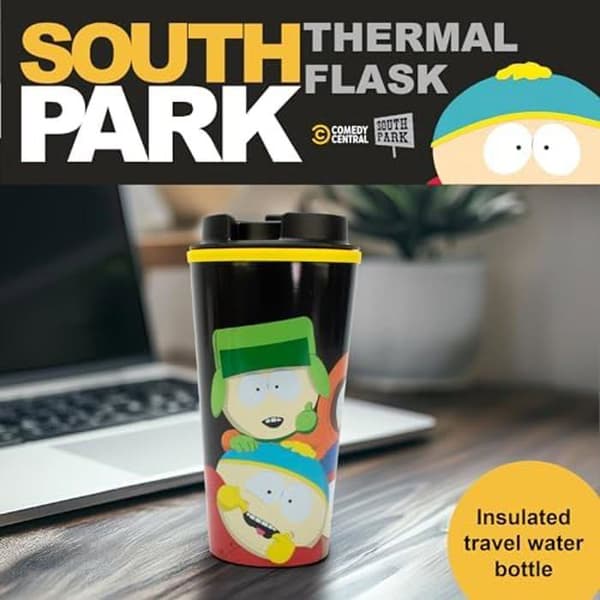 Isolerad mugg - BLUE SKY STUDIOS - South Park - 450 ml - Ikoniska karaktärer - Hållbar och praktisk